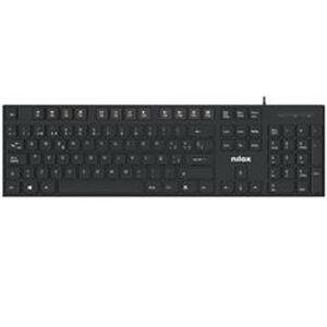 Teclado Nilox NXKBE000012 Preto Qwerty espanhol