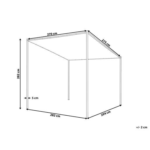 Beliani Pérgola de jardim VIMINO Beliani Pérgola de jardim VIMINO