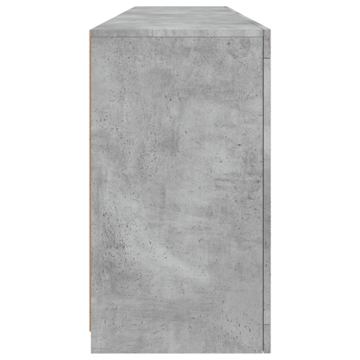 vidaXL Aparador com luzes LED 164x37x67 cm cinzento cimento