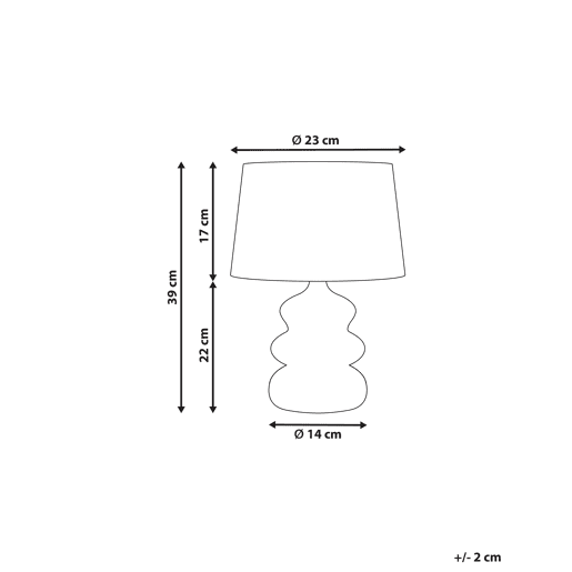 Beliani Candeeiro de mesa ARAPEY