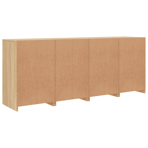 vidaXL Aparador com luzes LED 164x37x67 cm carvalho sonoma vidaXL Aparador com luzes LED 164x37x67 cm carvalho sonoma