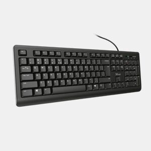 Teclado Trust TK-150 Qwerty espanhol Preto