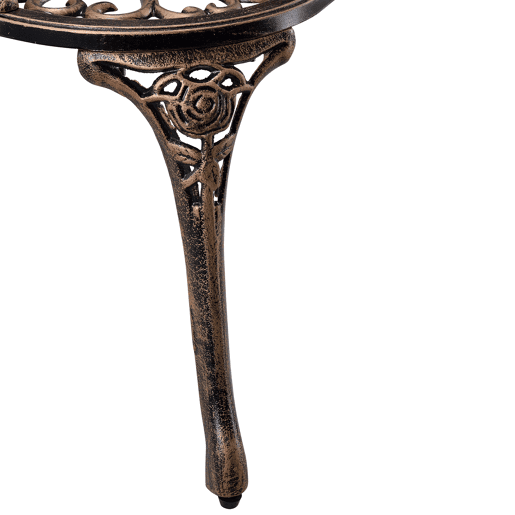 Banco de jardim em ferro fundido com 2 lugares 100x54x80cm Bronze casa.pro
