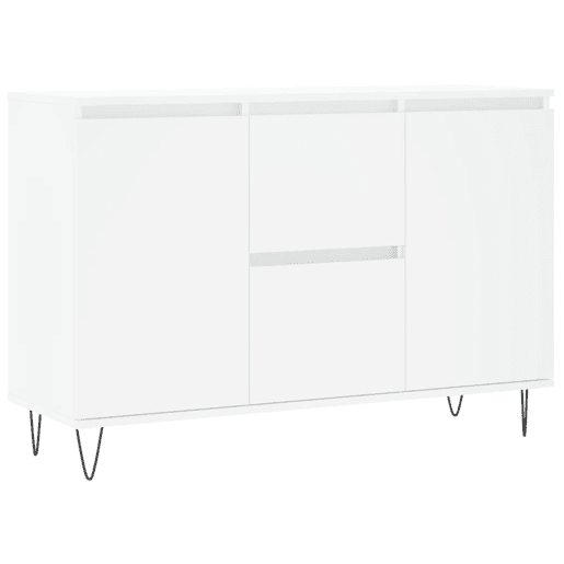 vidaXL Aparador 101,5x35x70 cm derivados de madeira branco vidaXL Aparador 101,5x35x70 cm derivados de madeira branco
