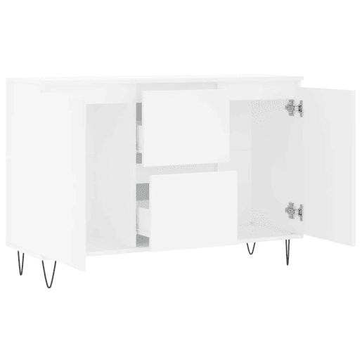 vidaXL Aparador 101,5x35x70 cm derivados de madeira branco vidaXL Aparador 101,5x35x70 cm derivados de madeira branco