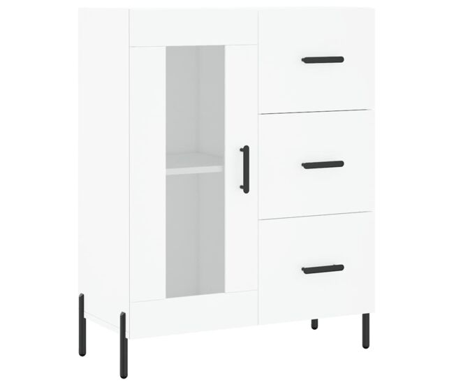 Vidaxl aparador de madera de ingeniería blanco 69,5x34x90 cm