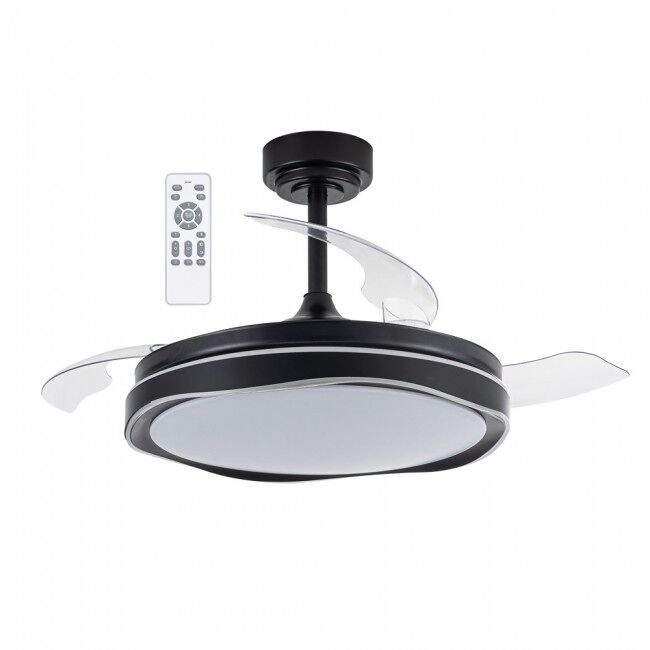 Ventilador LED aspas plegables Goan CCT Dim (72W) Acero - PC Moderno