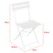 Set Bistro Caprile 3-piezas Plegables Set Bistro Caprile 3-piezas Plegables Blanco