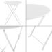 Set Bistro Caprile 3-piezas Plegables Set Bistro Caprile 3-piezas Plegables Blanco
