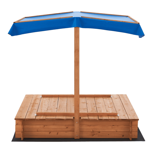 Caixa de areia para crianças Kellenhusen poliéster de abeto 120 x 120 x 120 cm azul natural en.casa Caixa de areia para crianças Kellenhusen poliéster de abeto 120 x 120 x 120 cm azul natural en.casa