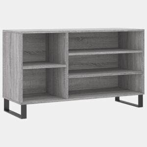 vidaXL Sapateira 102x36x60 cm derivados de madeira cinzento sonoma