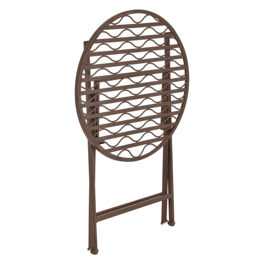 Conjunto Bistro Biella 3 peças Metal 71 x 60 cm - Castanho en.casa