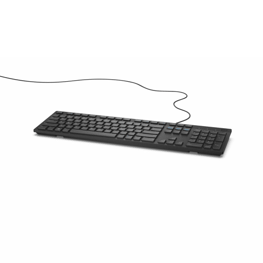 Teclado Dell KB216 Preto Monocromática Inglês EEUU QWERTY Qwerty US