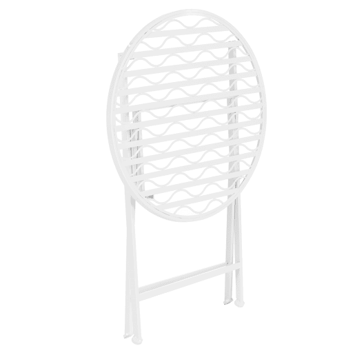 Conjunto Bistro Biella 3 peças Metal 71 x 60 cm - Branco en.casa