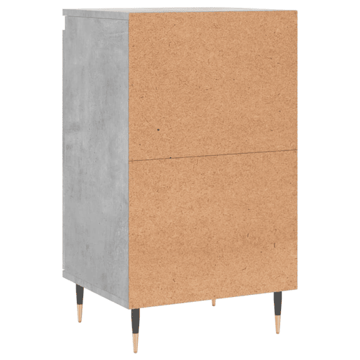 vidaXL Aparadores 2 pcs 40x35x70 cm derivados de madeira cinza cimento