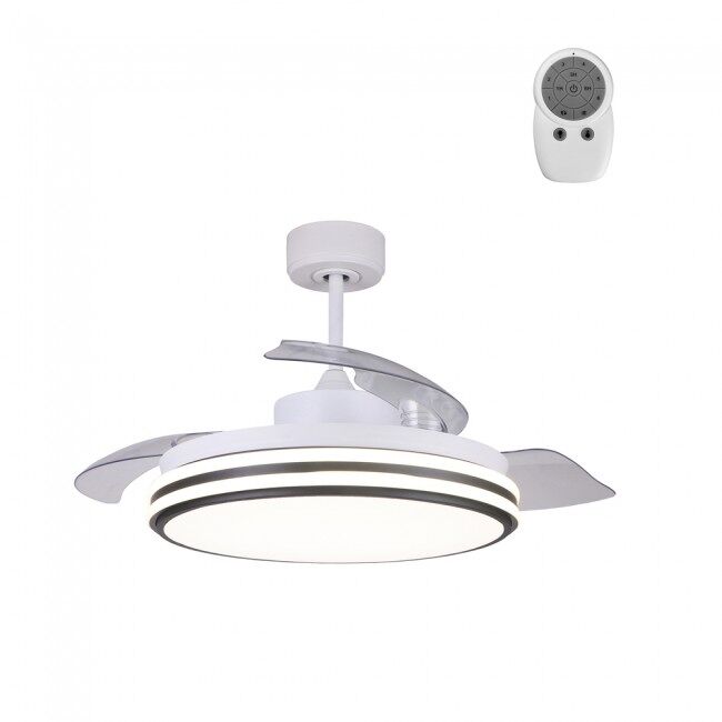 Ventilador LED con aspas plegables Garin CCT (35W) ABS - Acero - Acrílico