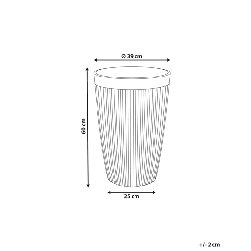 Vaso KOLA 39 cm Creme