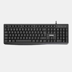 Teclado Nilox NXKBE000013 Preto Qwerty espanhol