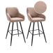 Beliani Silla de bar CASMALIA Beliani Silla de bar CASMALIA Gris
