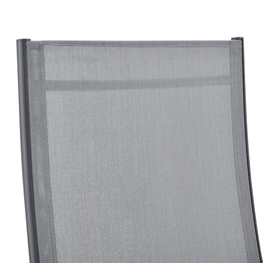 Conjunto de 2 cadeiras de jardim para exterior Kalamata Dobrável 105 x 57 x 68 cm - Cinzento claro en.casa
