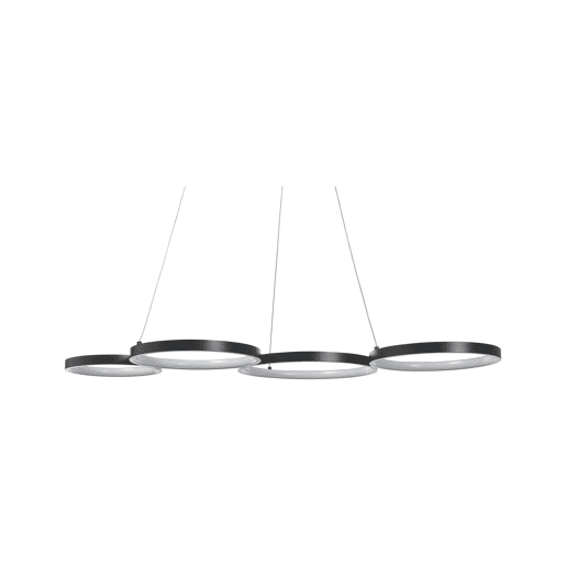 Candeeiro LED suspenso PIBOR Metal Preto