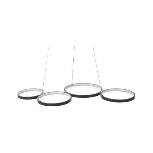 Candeeiro LED suspenso PIBOR Metal Preto