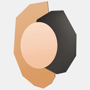 Espelho TROYON 62 cm 80 cm Rosa-dourado