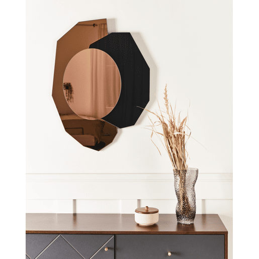 Espelho TROYON 62 cm 80 cm Rosa-dourado