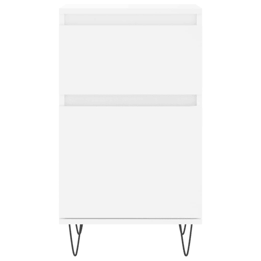 vidaXL Aparadores 2 pcs 40x35x70 cm derivados de madeira branco