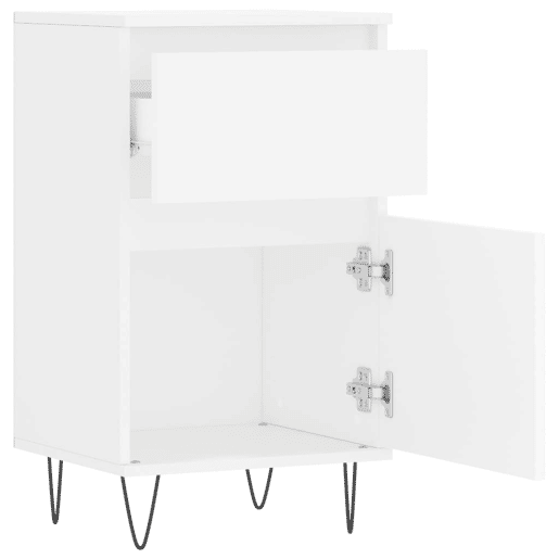 vidaXL Aparadores 2 pcs 40x35x70 cm derivados de madeira branco