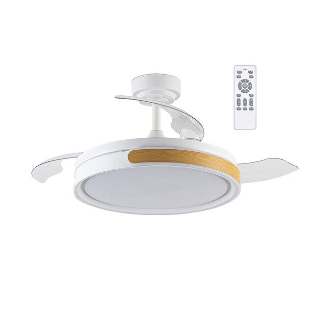 Ventilador de techo LED aspas plegables Nemi CCT Dim 72W