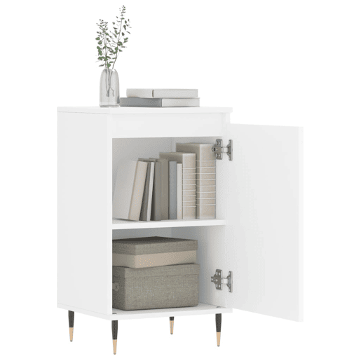 vidaXL Aparadores 2 pcs 40x35x70 cm derivados de madeira branco