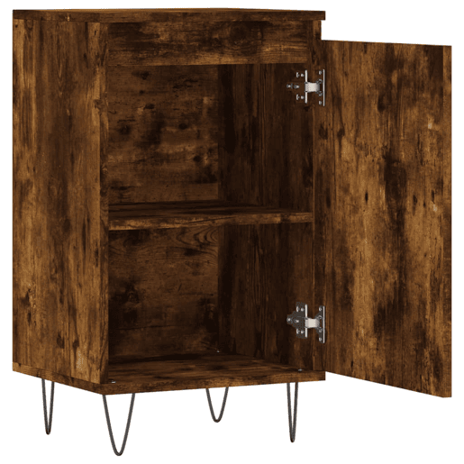 vidaXL Aparadores 2 pcs 40x35x70 cm derivados madeira carvalho fumado