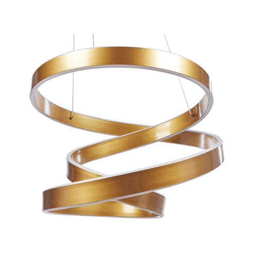 Candeeiro LED suspenso WANLI Metal Dourado Candeeiro LED suspenso WANLI Metal Dourado