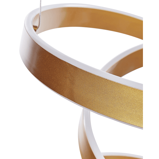 Candeeiro LED suspenso WANLI Metal Dourado Candeeiro LED suspenso WANLI Metal Dourado