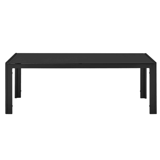 Mesa de centro de jardim Lerum em vidro ferro 100 x 50 x 35 cm - Preto casa.pro