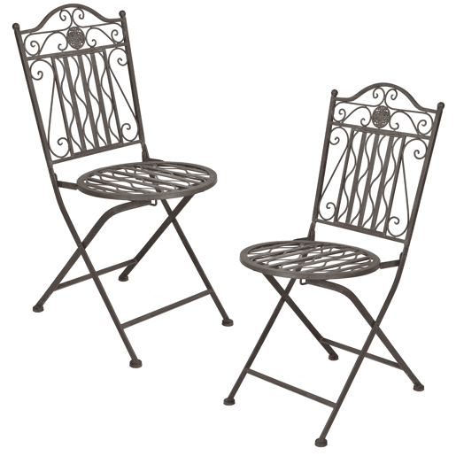 Conjunto Bistro Biella 3 peças Metal 71 x 60 cm - Verde Escuro en.casa