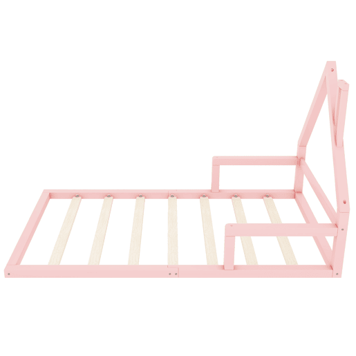 Cama de criança 90x200 cm - pinho maciço - Rosa