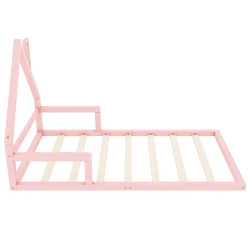 Cama de criança 90x200 cm - pinho maciço - Rosa