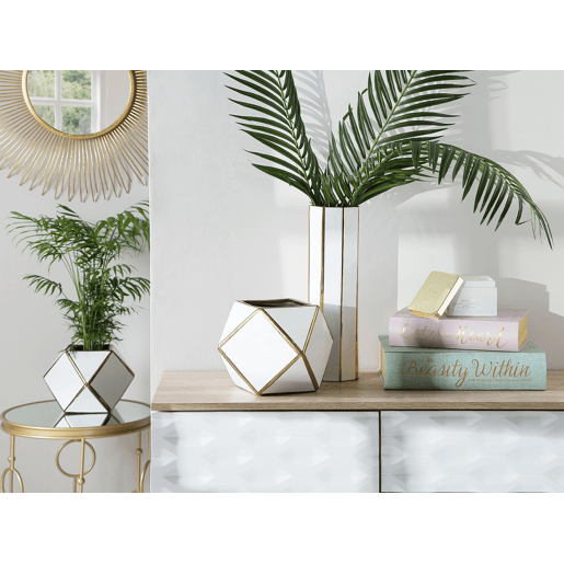 Jarro de flores ESTELLA Cerâmica 40 cm Branco