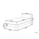 Beliani Cama Madera de pino ROYAN 95x210 Beliani Cama Madera de pino ROYAN 95x210 Blanco