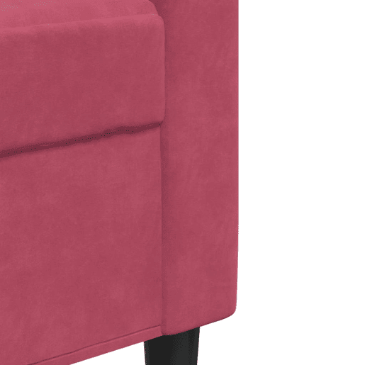 vidaXL 2 pcs conjunto de sofás com almofadões veludo vermelho tinto vidaXL 2 pcs conjunto de sofás com almofadões veludo vermelho tinto