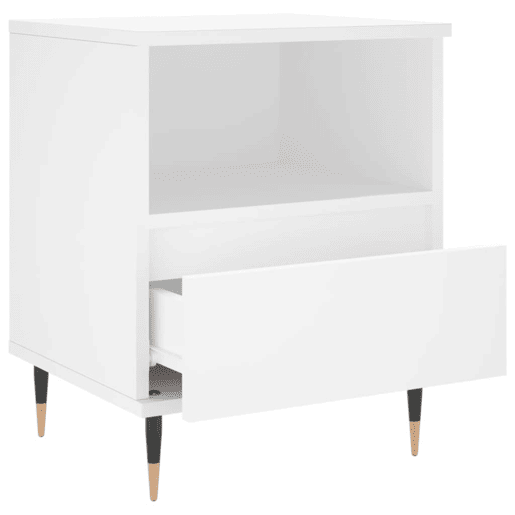 vidaXL Mesas de cabeceira 2pcs 40x35x50 cm derivados de madeira branco vidaXL Mesas de cabeceira 2pcs 40x35x50 cm derivados de madeira branco