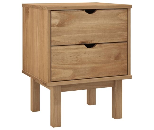 Vidaxl mesita de noche otta madera maciza de pino 45x39x57 cm