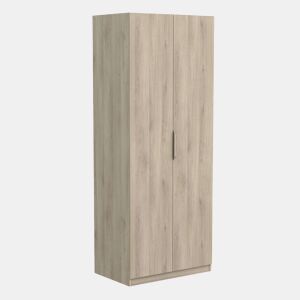 Guarda-roupa de casal Ghost com 2 portas, cor carvalho Kronberg, 80x51 cm