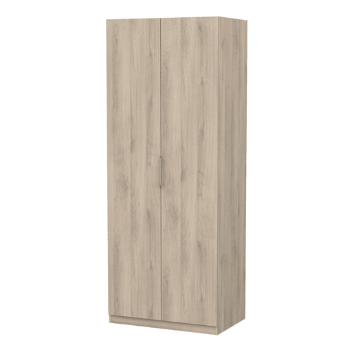 Guarda-roupa de casal Ghost com 2 portas, cor carvalho Kronberg, 80x51 cm Guarda-roupa de casal Ghost com 2 portas, cor carvalho Kronberg, 80x51 cm