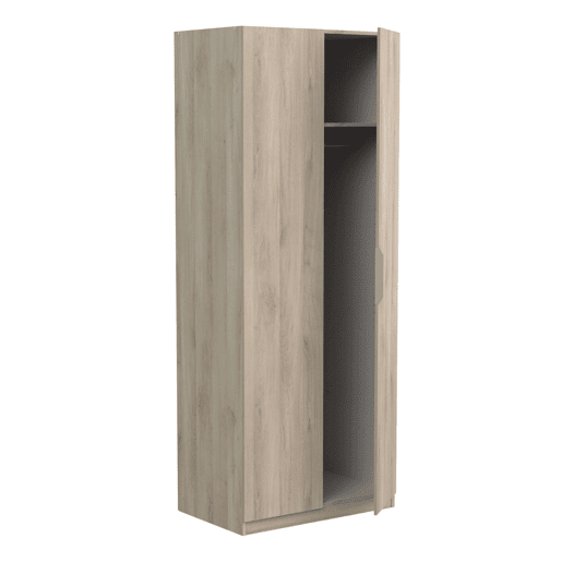 Guarda-roupa de casal Ghost com 2 portas, cor carvalho Kronberg, 80x51 cm Guarda-roupa de casal Ghost com 2 portas, cor carvalho Kronberg, 80x51 cm