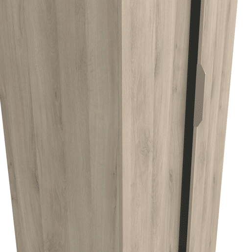 Guarda-roupa de casal Ghost com 2 portas, cor carvalho Kronberg, 80x51 cm Guarda-roupa de casal Ghost com 2 portas, cor carvalho Kronberg, 80x51 cm