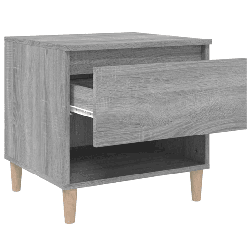 vidaXL Mesas de cabeceira 2pcs 50x46x50 cm deriv. madeira cinza sonoma vidaXL Mesas de cabeceira 2pcs 50x46x50 cm deriv. madeira cinza sonoma