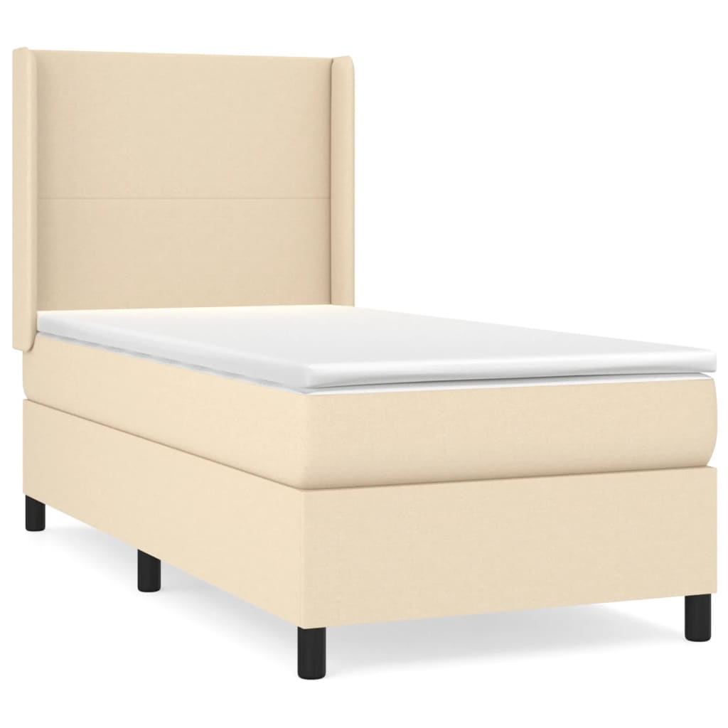 Cama box spring 100x200 Crema
